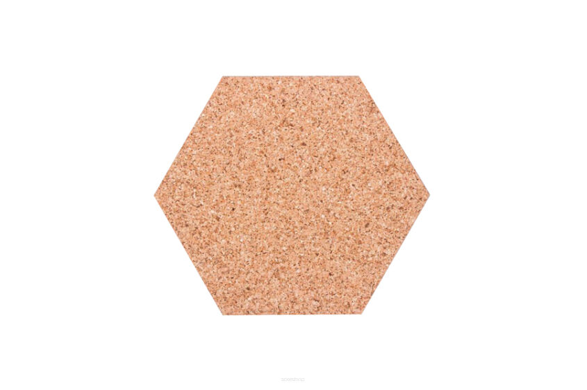 Kork Platten Hexagon Natural