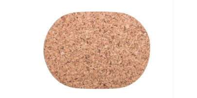 Dekorativer Korkuntersetzer Oval groß 40x30 cm Satz von 4 Stück