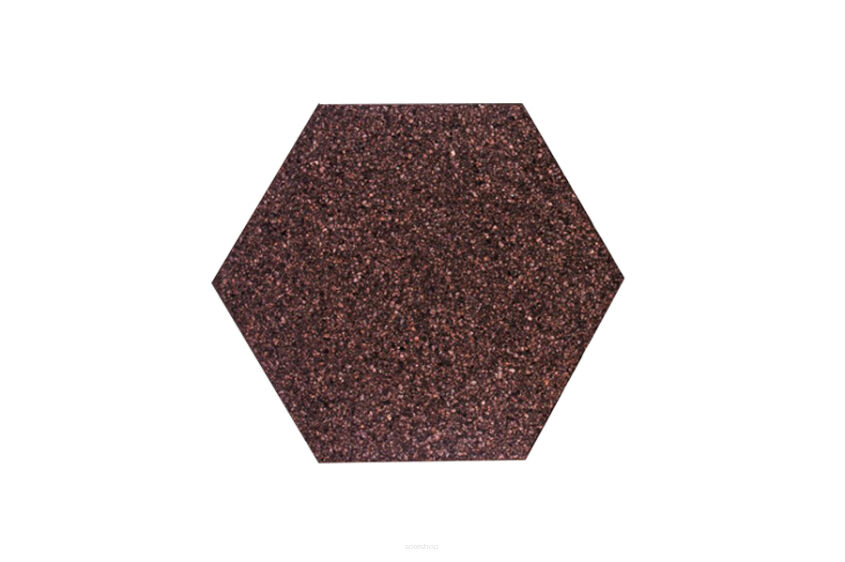 Kork Platten Hexagon Negro