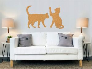 Wanddekoration Katzen